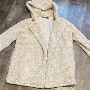 Brandy Melville Cream Teddy Jacket